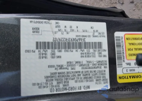 2015 Ford Fusion Titanium from USA, damaged, VIN 3FA6P0K92FR229702